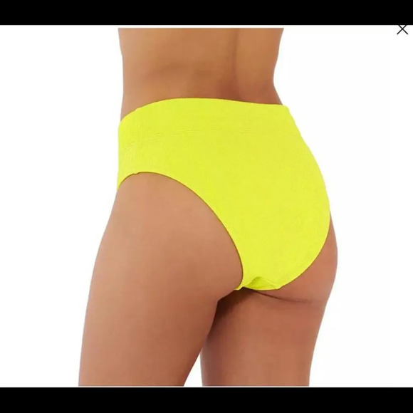 NWT Juniors' Ninety-Nine° Nectarine Banded High Waist High Leg Swim Bottoms XXL - Picture 3 of 15